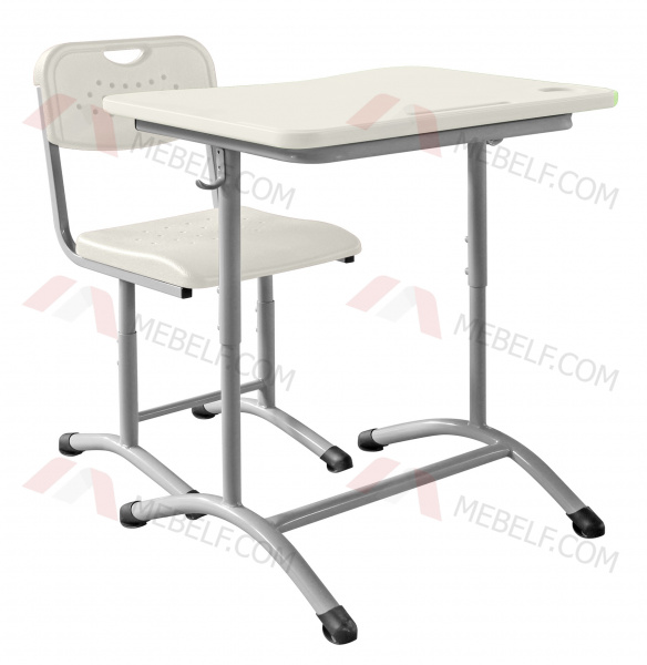 Школьный стол ШСТ11 и стул ШС02, белый